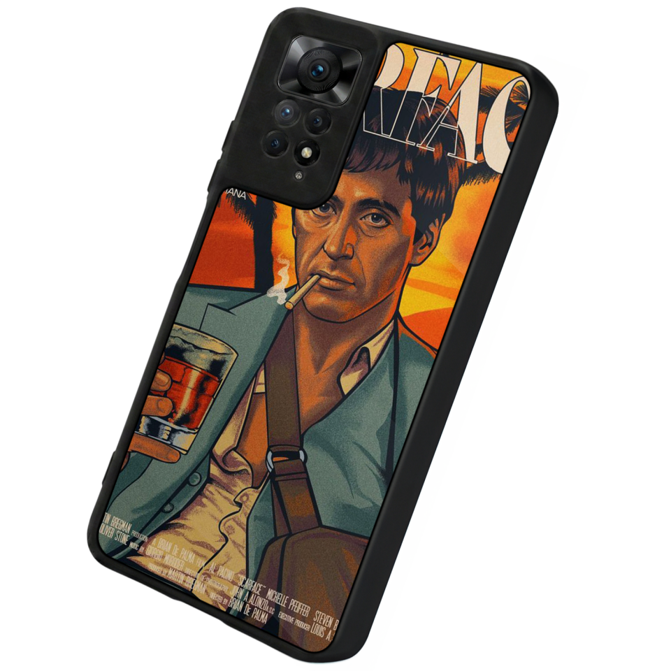 Xiaomi Redmi Note 11 Pro Uyumlu Scarface Tasarımlı Glossy Premium Kılıf