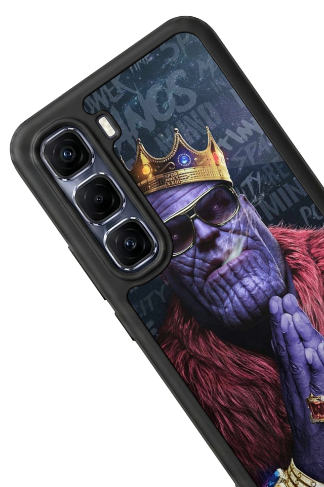 Infinix Hot 60 Pro Plus Uyumlu Thanos Tasarımlı Glossy Premium Kılıf