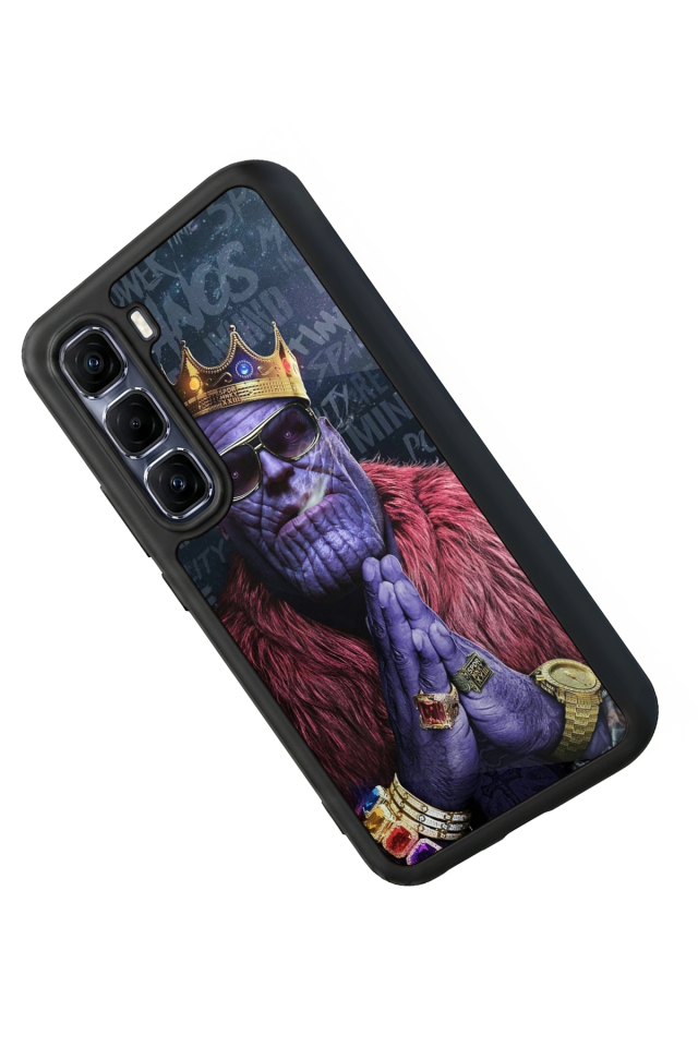 Infinix Hot 60 Pro Plus Uyumlu Thanos Tasarımlı Glossy Premium Kılıf