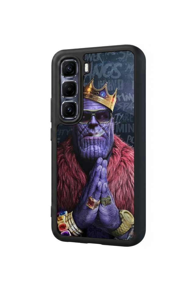 Infinix Hot 60 Pro Plus Uyumlu Thanos Tasarımlı Glossy Premium Kılıf
