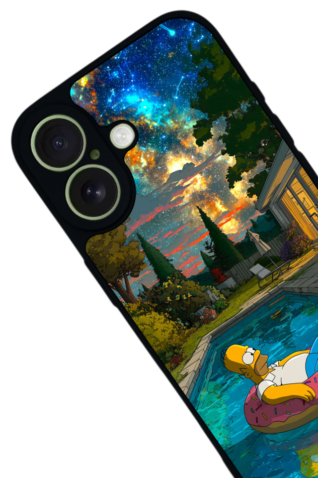 iPhone 17 Uyumlu The Simpsons Tasarımlı Glossy Premium Kılıf