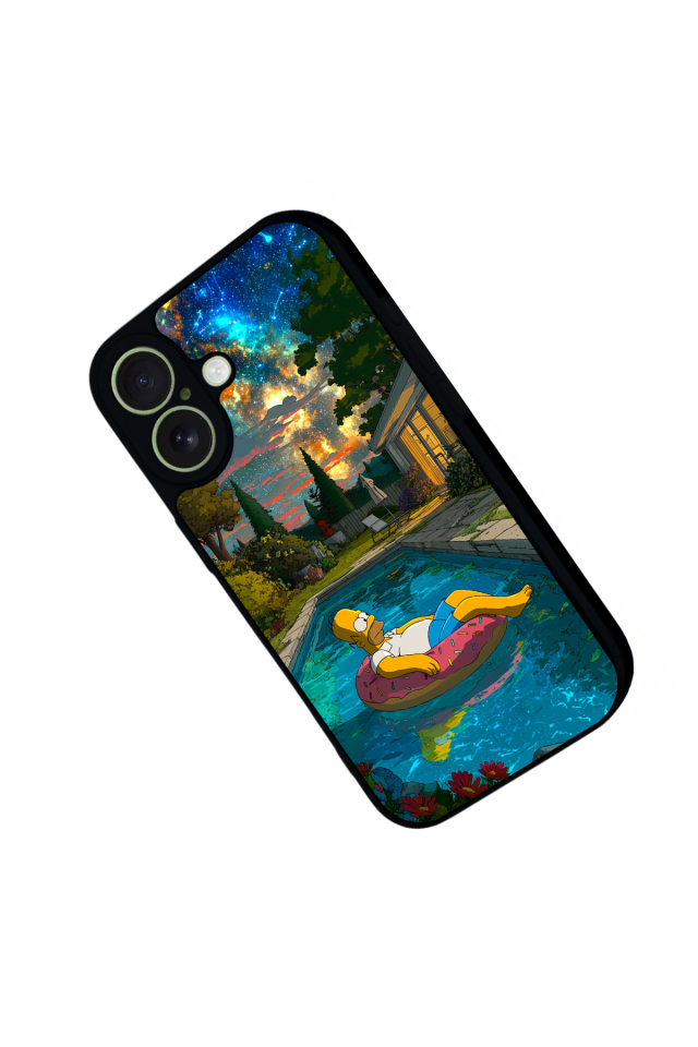 iPhone 17 Uyumlu The Simpsons Tasarımlı Glossy Premium Kılıf
