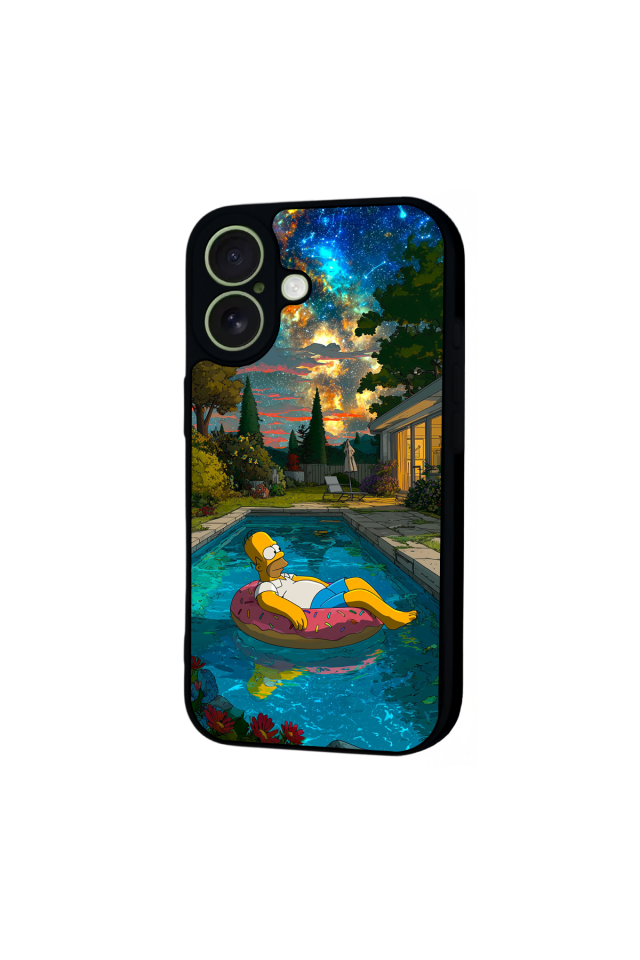 iPhone 17 Uyumlu The Simpsons Tasarımlı Glossy Premium Kılıf
