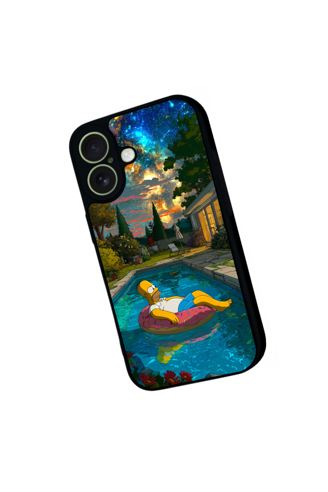 iPhone 17 Uyumlu The Simpsons Tasarımlı Glossy Premium Kılıf