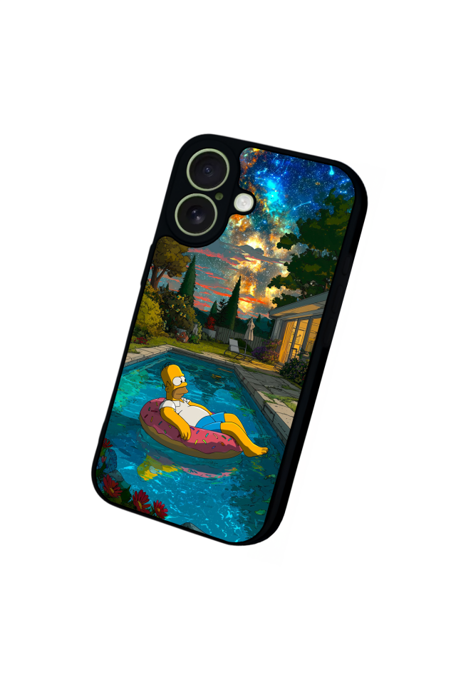 iPhone 17 Uyumlu The Simpsons Tasarımlı Glossy Premium Kılıf