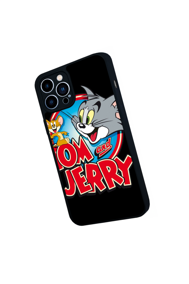 iPhone 13 Pro Max Uyumlu Tom And Jerry Tasarımlı Glossy Premium Kılıf