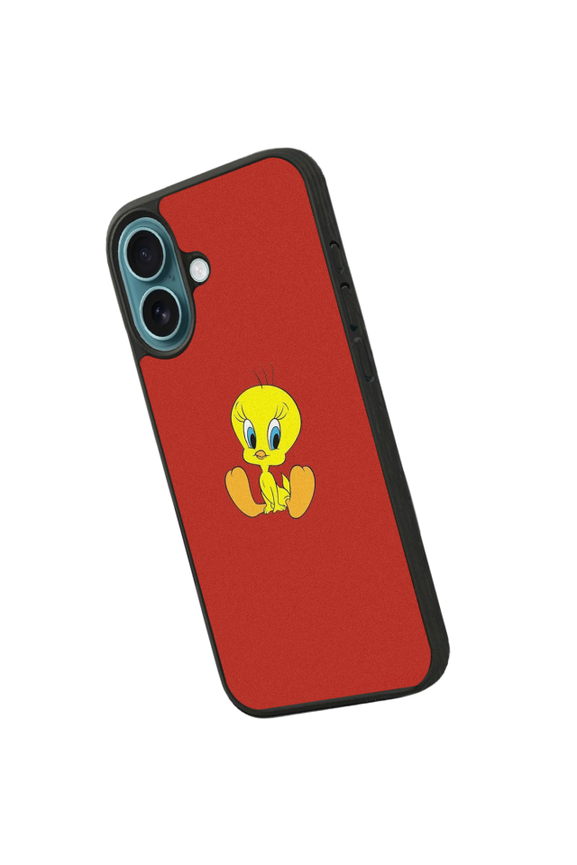 iPhone 16 Plus Uyumlu Tweety Tasarımlı Glossy Premium Kılıf