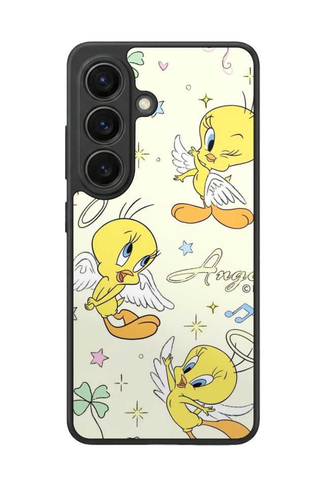 Samsung Galaxy S26 Uyumlu Tweety Tasarımlı Glossy Premium Kılıf