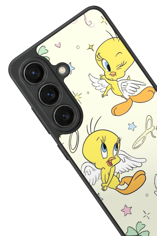 Samsung Galaxy S26 Uyumlu Tweety Tasarımlı Glossy Premium Kılıf