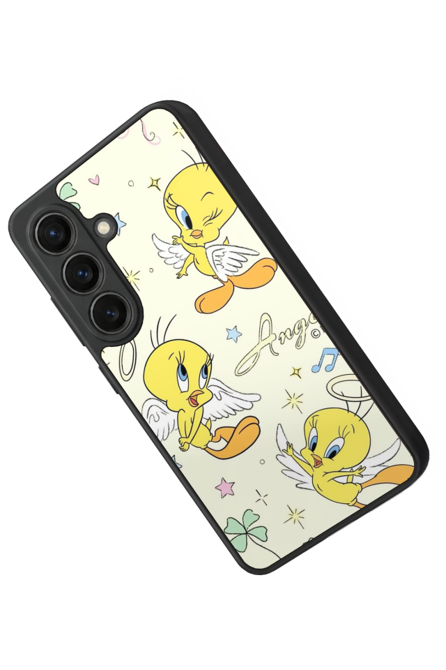Samsung Galaxy S26 Uyumlu Tweety Tasarımlı Glossy Premium Kılıf