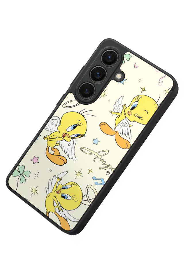 Samsung Galaxy S26 Uyumlu Tweety Tasarımlı Glossy Premium Kılıf