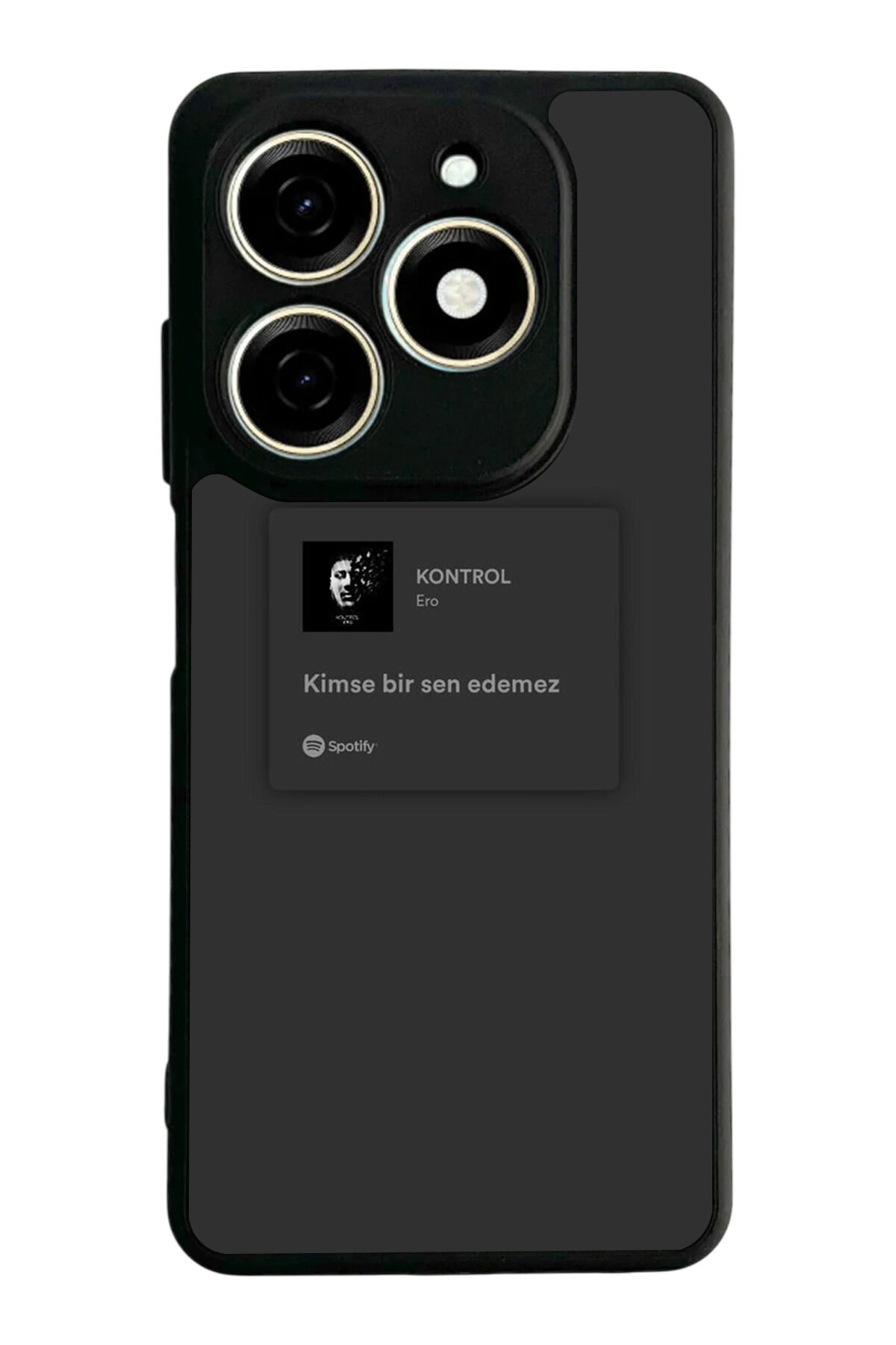 Tecno Spark 20/20C Uyumlu Sarki Sozleri Tasarımlı Glossy Premium Kılıf