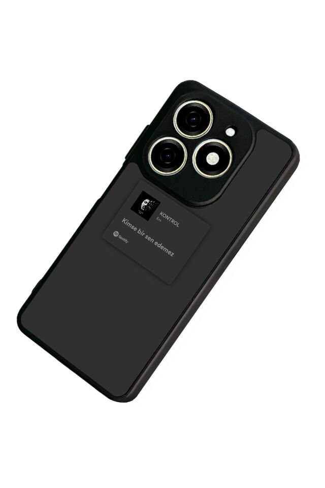 Tecno Spark 20/20C Uyumlu Sarki Sozleri Tasarımlı Glossy Premium Kılıf