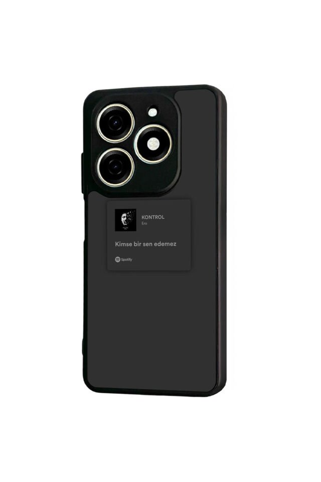 Tecno Spark 20/20C Uyumlu Sarki Sozleri Tasarımlı Glossy Premium Kılıf