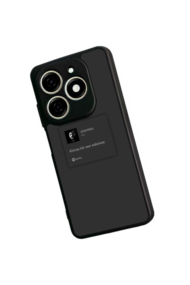 Tecno Spark 20/20C Uyumlu Sarki Sozleri Tasarımlı Glossy Premium Kılıf