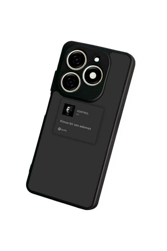 Tecno Spark 20/20C Uyumlu Sarki Sozleri Tasarımlı Glossy Premium Kılıf