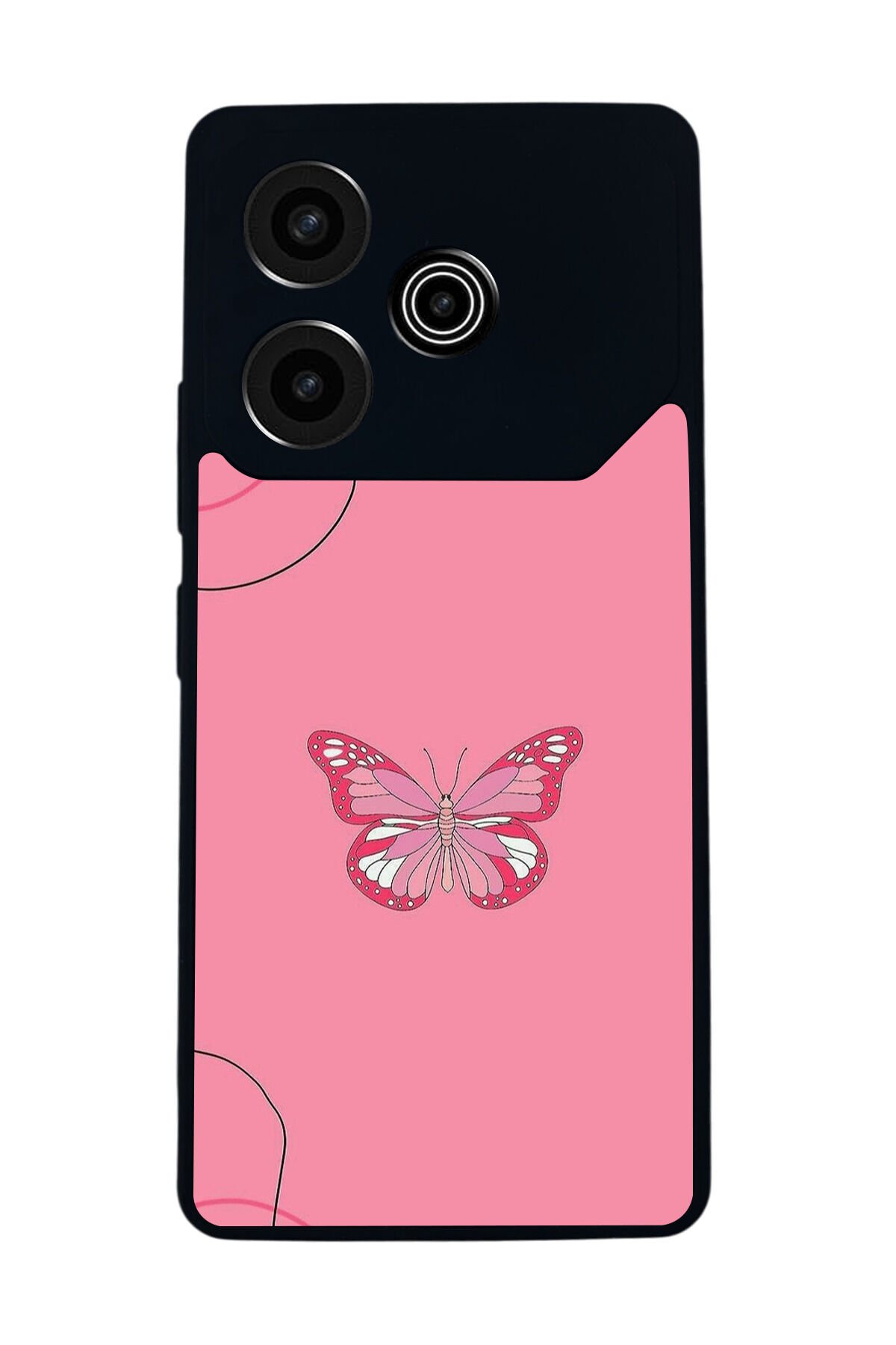 Tecno Pova 6 Uyumlu Kelebek Tasarımlı Glossy Premium Kılıf