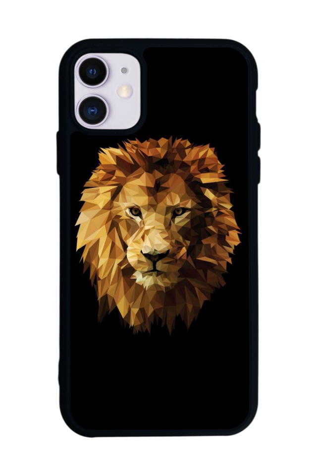 iPhone 11 Uyumlu Aslan Tasarımlı Glossy Premium Kılıf