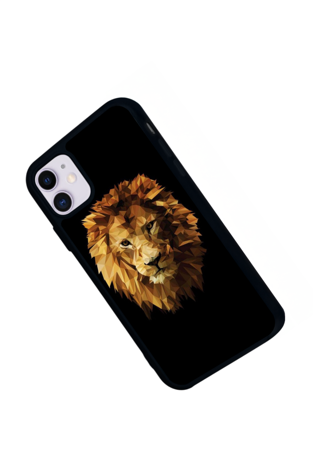 iPhone 11 Uyumlu Aslan Tasarımlı Glossy Premium Kılıf