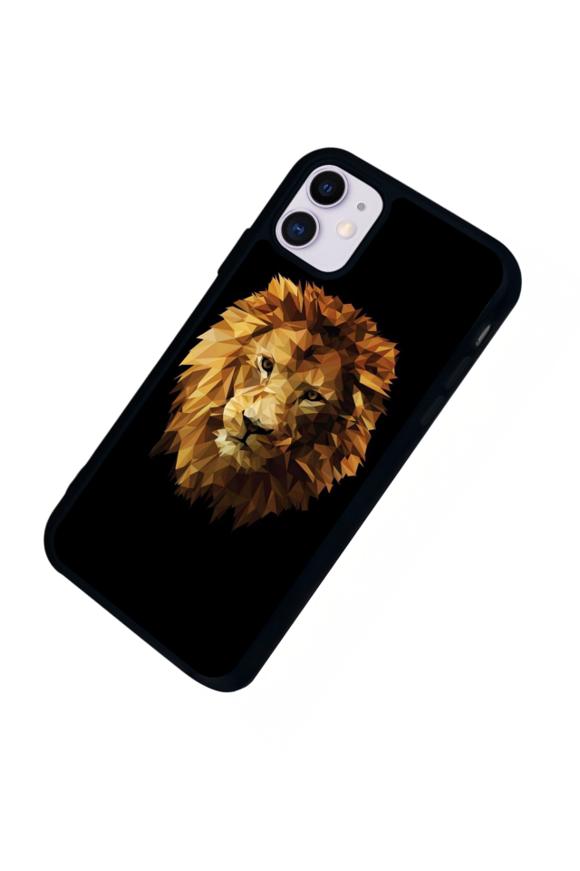 iPhone 11 Uyumlu Aslan Tasarımlı Glossy Premium Kılıf