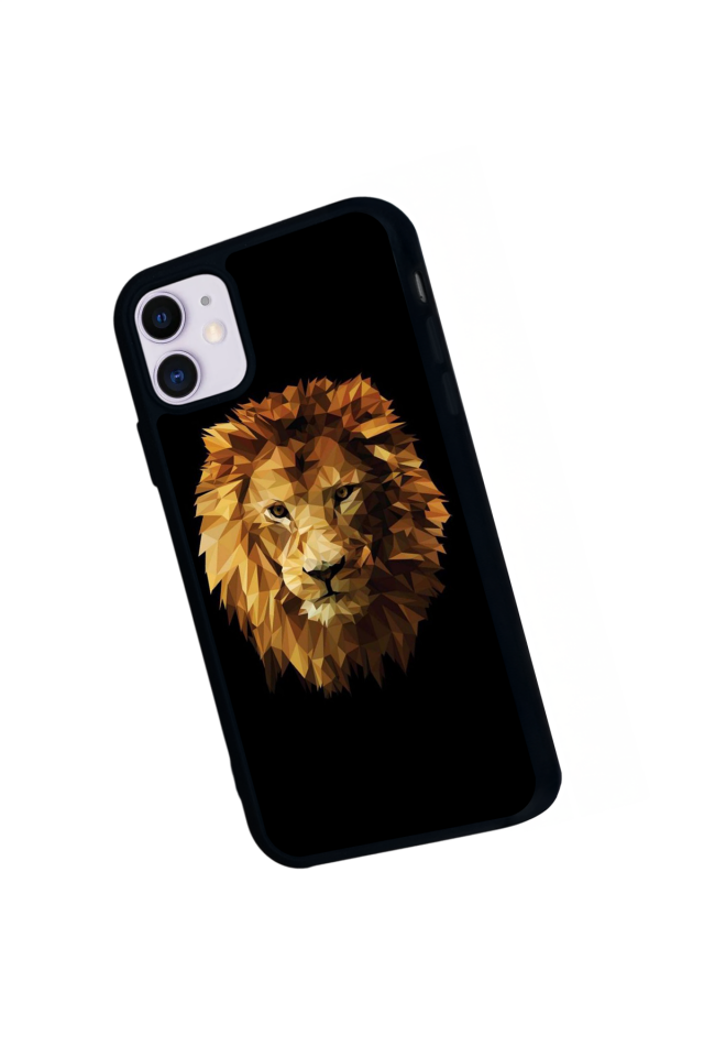 iPhone 11 Uyumlu Aslan Tasarımlı Glossy Premium Kılıf