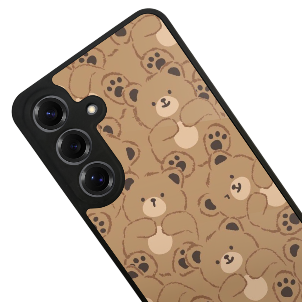 Samsung Galaxy S25 Uyumlu Ayı Tasarımlı Glossy Premium Kılıf