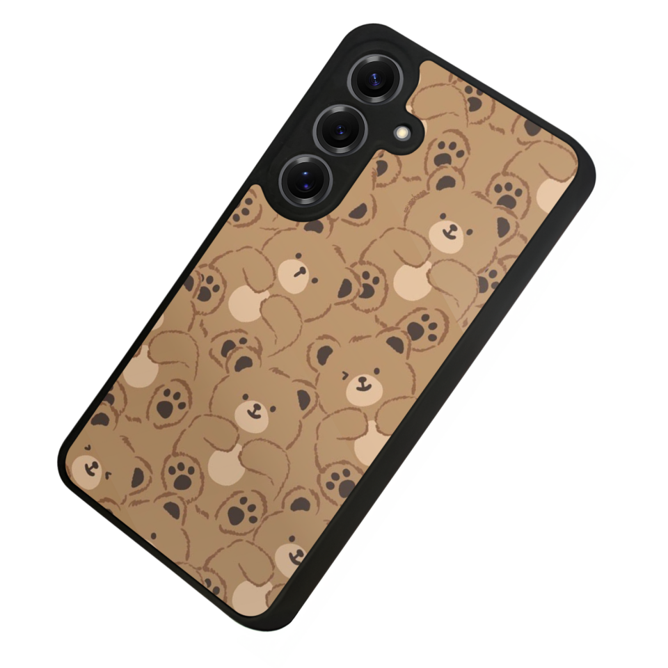 Samsung Galaxy S25 Uyumlu Ayı Tasarımlı Glossy Premium Kılıf