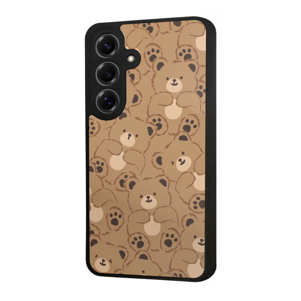 Samsung Galaxy S25 Uyumlu Ayı Tasarımlı Glossy Premium Kılıf