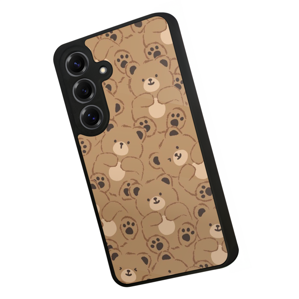 Samsung Galaxy S25 Uyumlu Ayı Tasarımlı Glossy Premium Kılıf