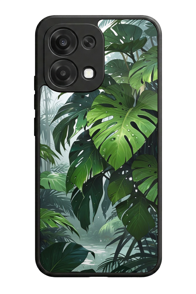 Oppo A6 Pro Uyumlu Botanik Tasarımlı Glossy Premium Kılıf