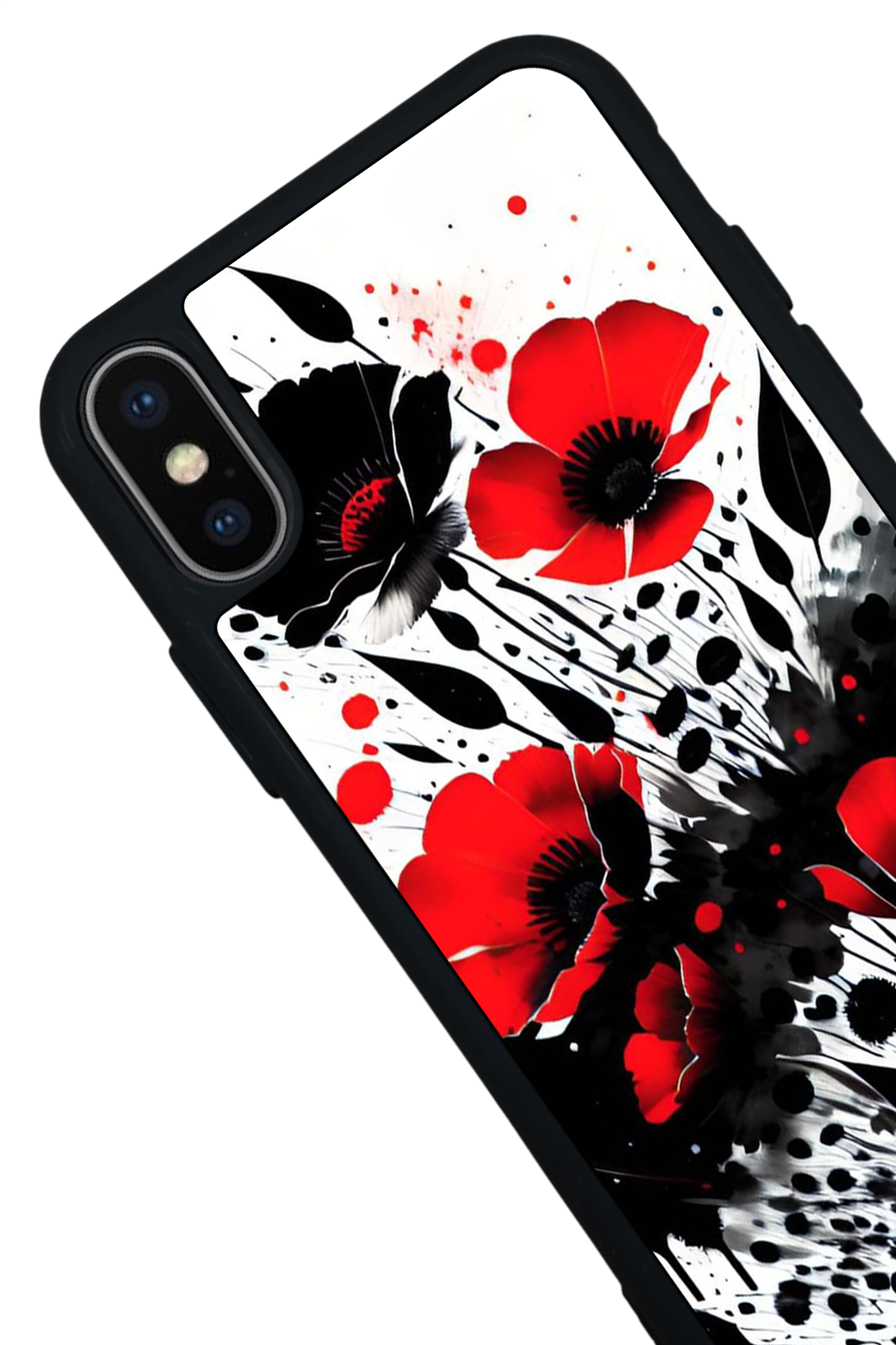 iPhone XS Max Uyumlu Floral Tasarımlı Glossy Premium Kılıf