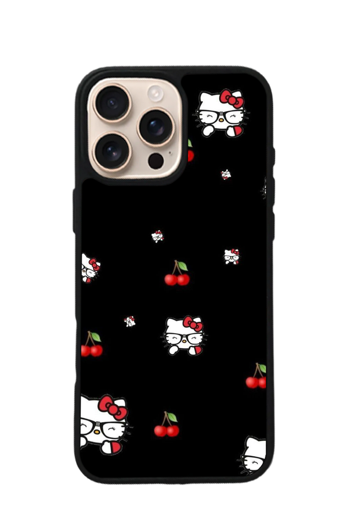 iPhone 14 Pro Uyumlu HelloKitty Tasarımlı Glossy Premium Kılıf