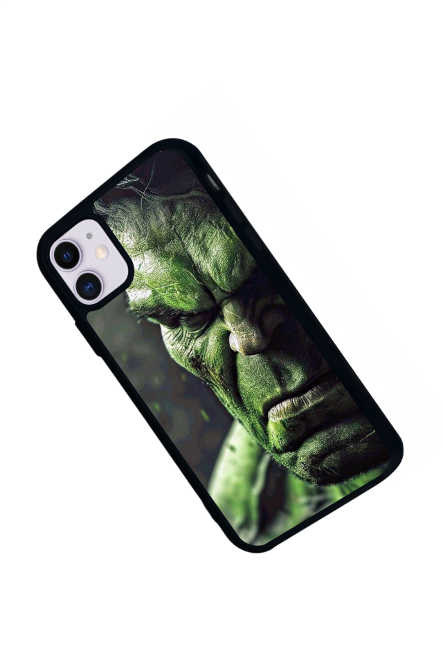 iPhone 11 Uyumlu Hulk Tasarımlı Glossy Premium Kılıf