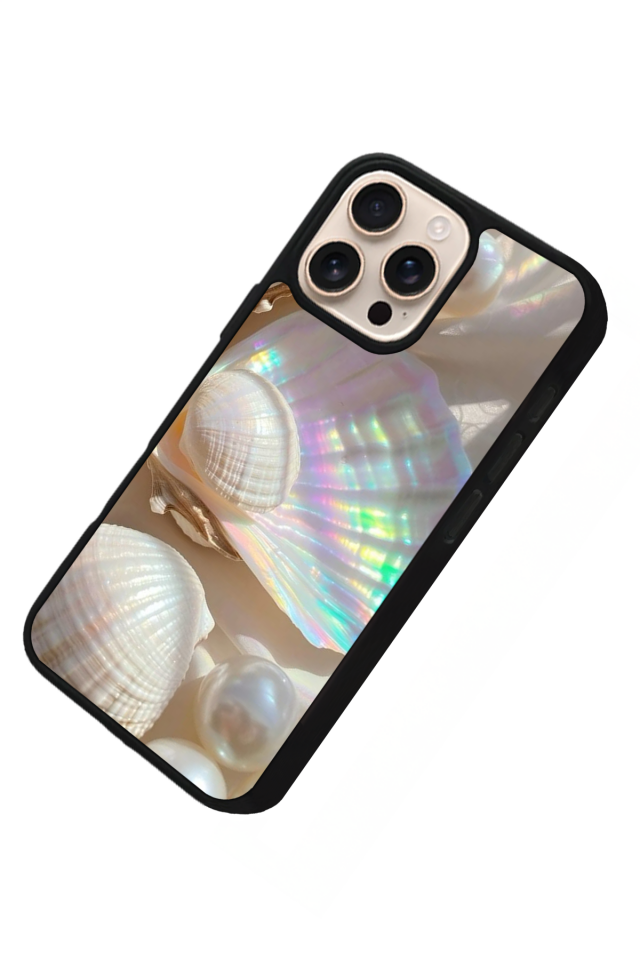 iPhone 14 Pro Max Uyumlu  İnci Tasarımlı Glossy Premium Kılıf