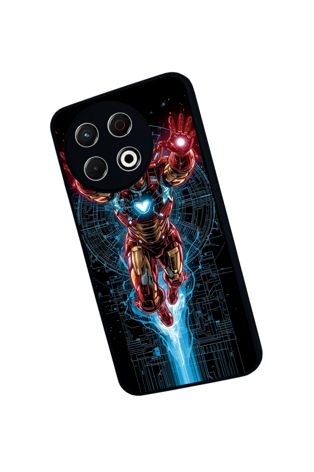 Tecno Spark 30 Pro Uyumlu Iron Man ( Demir Adam ) Tasarımlı Glossy Premium Kılıf