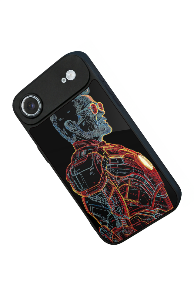 iPhone 17 Air Uyumlu Iron Man ( Demir Adam ) Tasarımlı Glossy Premium Kılıf