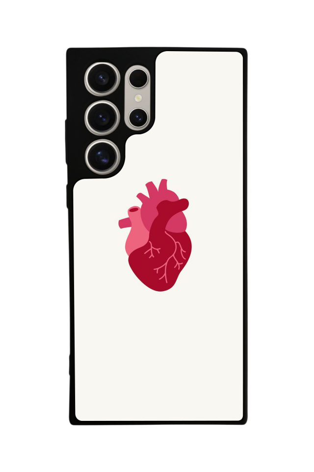 Samsung Galaxy S22 Ultra Uyumlu Kalp Love Tasarımlı Glossy Premium Kılıf