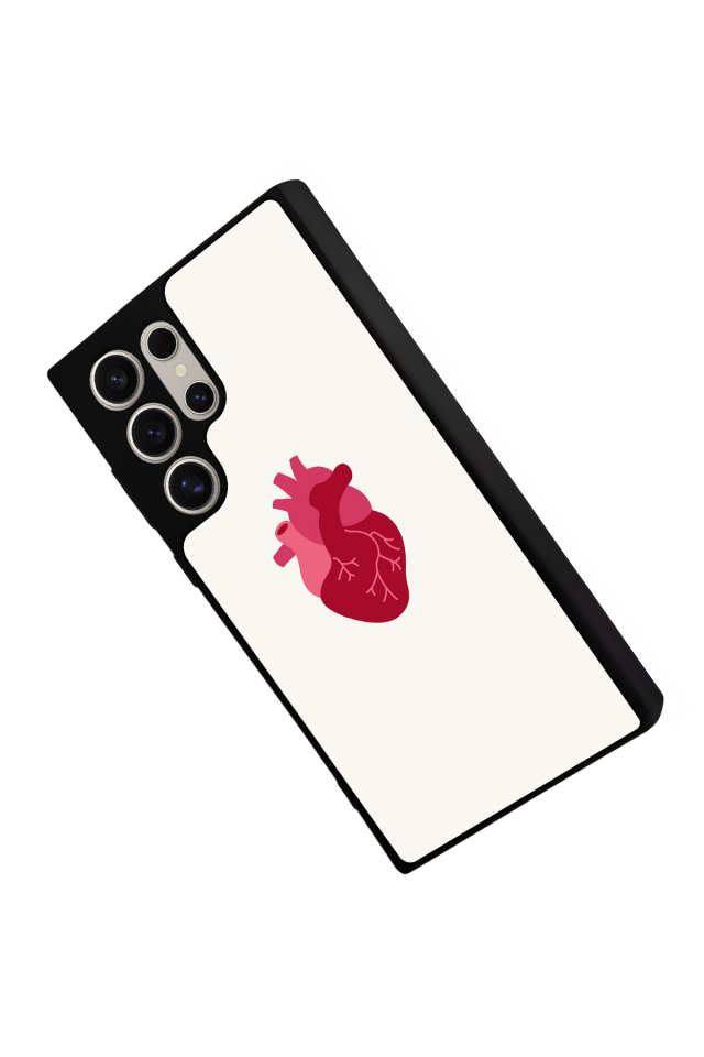 Samsung Galaxy S22 Ultra Uyumlu Kalp Love Tasarımlı Glossy Premium Kılıf