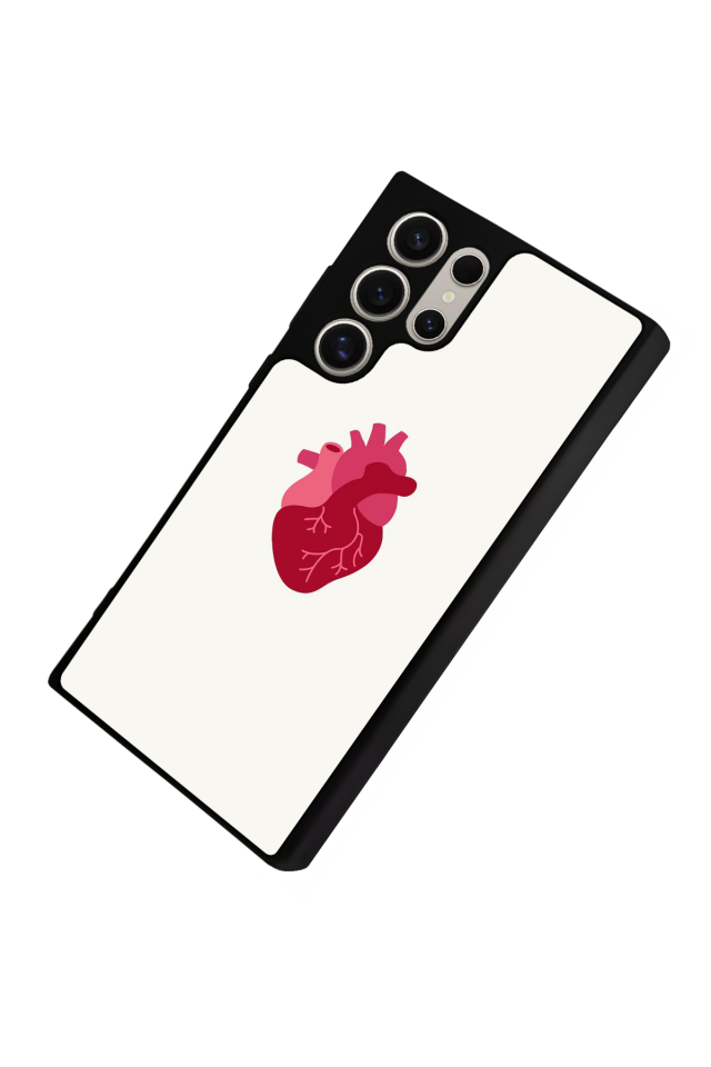 Samsung Galaxy S22 Ultra Uyumlu Kalp Love Tasarımlı Glossy Premium Kılıf