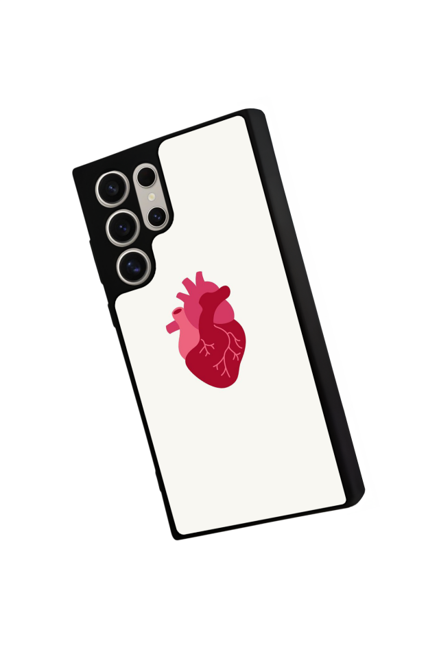 Samsung Galaxy S22 Ultra Uyumlu Kalp Love Tasarımlı Glossy Premium Kılıf