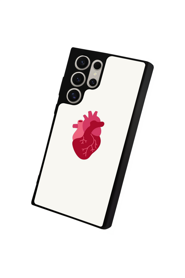 Samsung Galaxy S22 Ultra Uyumlu Kalp Love Tasarımlı Glossy Premium Kılıf