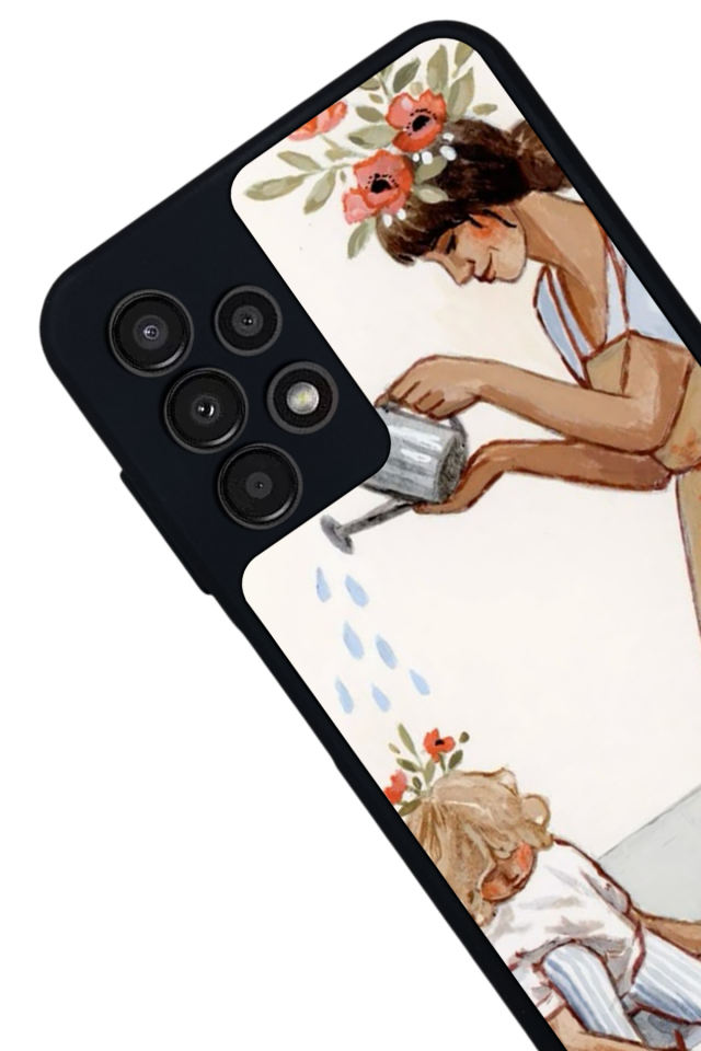 Samsung Galaxy A23 Uyumlu Kalp Love Tasarımlı Glossy Premium Kılıf