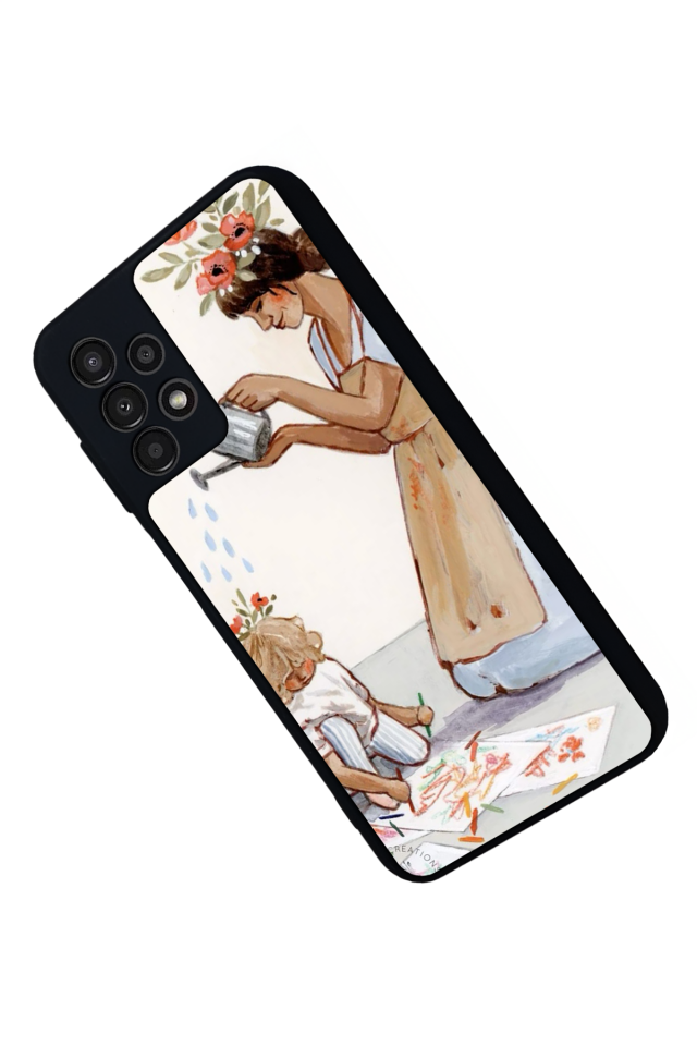 Samsung Galaxy A23 Uyumlu Kalp Love Tasarımlı Glossy Premium Kılıf
