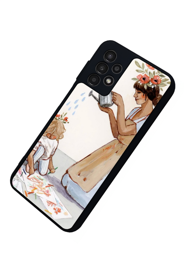 Samsung Galaxy A23 Uyumlu Kalp Love Tasarımlı Glossy Premium Kılıf