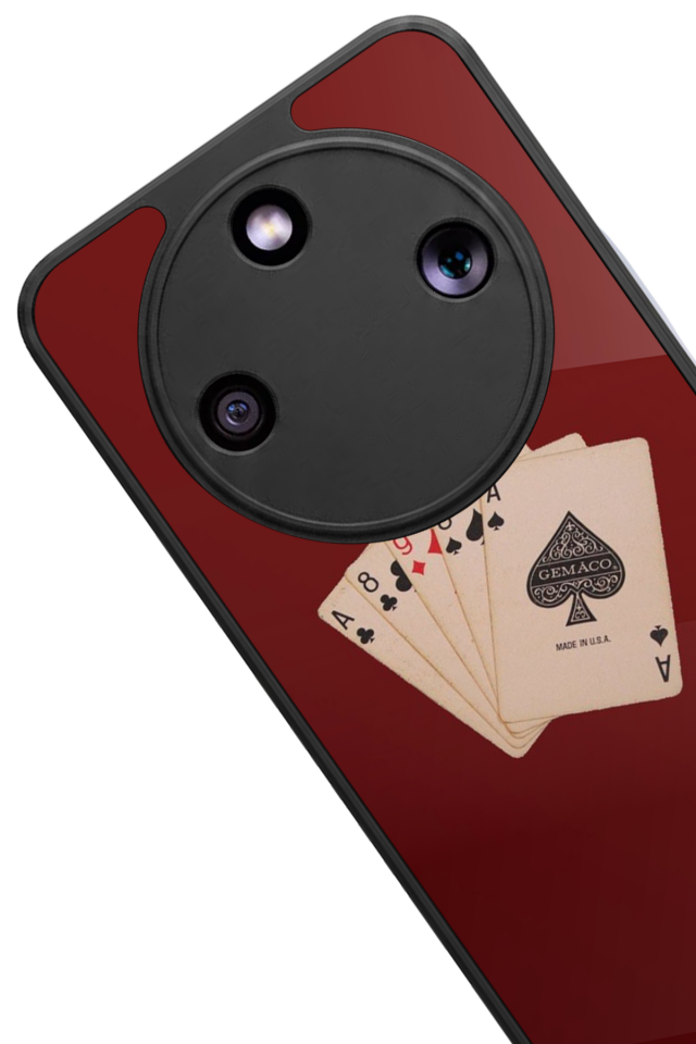 Honor Magic 8 Lite Uyumlu Kart Tasarımlı Glossy Premium Kılıf