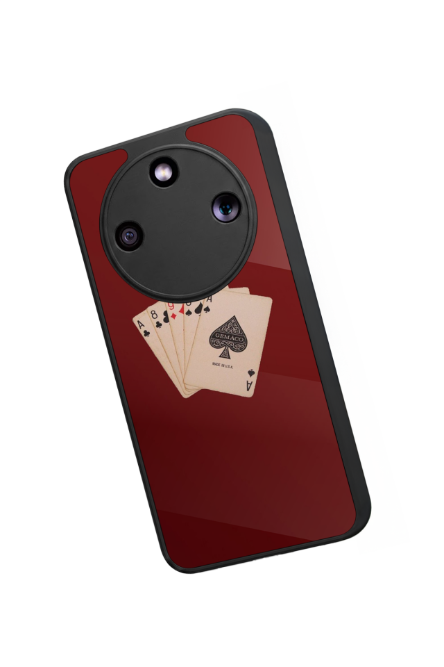 Honor Magic 8 Lite Uyumlu Kart Tasarımlı Glossy Premium Kılıf