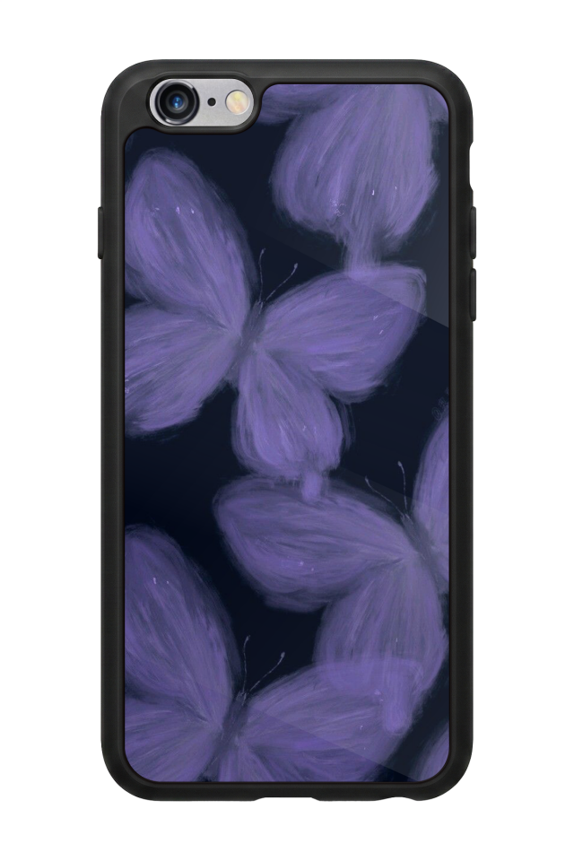 iPhone 6 Plus Uyumlu Kelebek Tasarımlı Glossy Premium Kılıf
