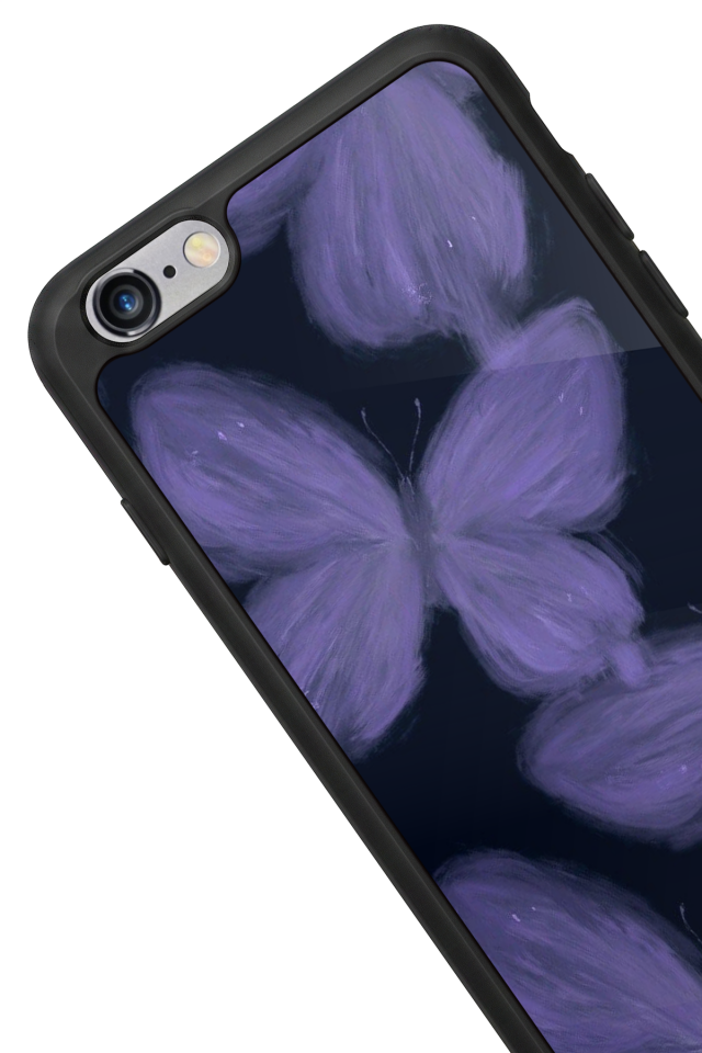 iPhone 6 Plus Uyumlu Kelebek Tasarımlı Glossy Premium Kılıf