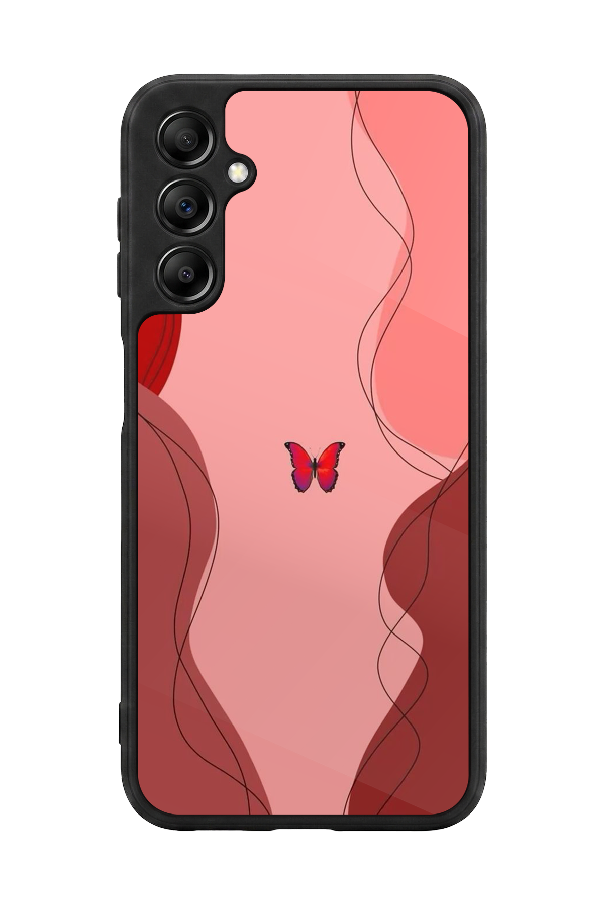 Samsung Galaxy A14 Uyumlu Kelebek Tasarımlı Glossy Premium Kılıf