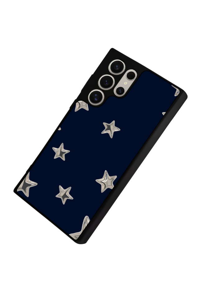 Samsung Galaxy S23 Ultra Uyumlu Retro Yildizlar Tasarımlı Glossy Premium Kılıf